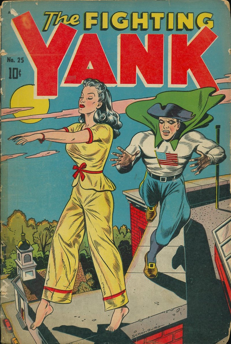 The Fighting Yank 1940 vintage comic book cover